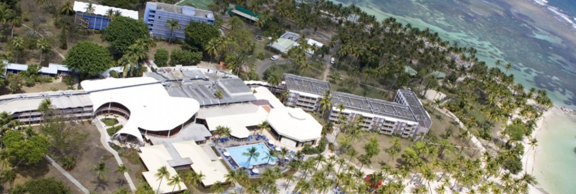 Aerial view of Club Med La Caravelle village in Guadeloupe