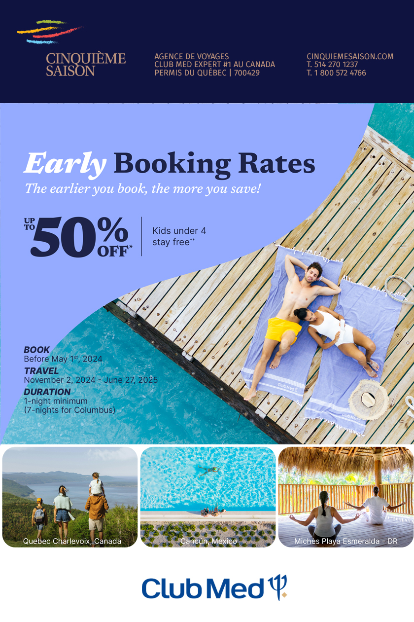 Club Med Early Booking Rates