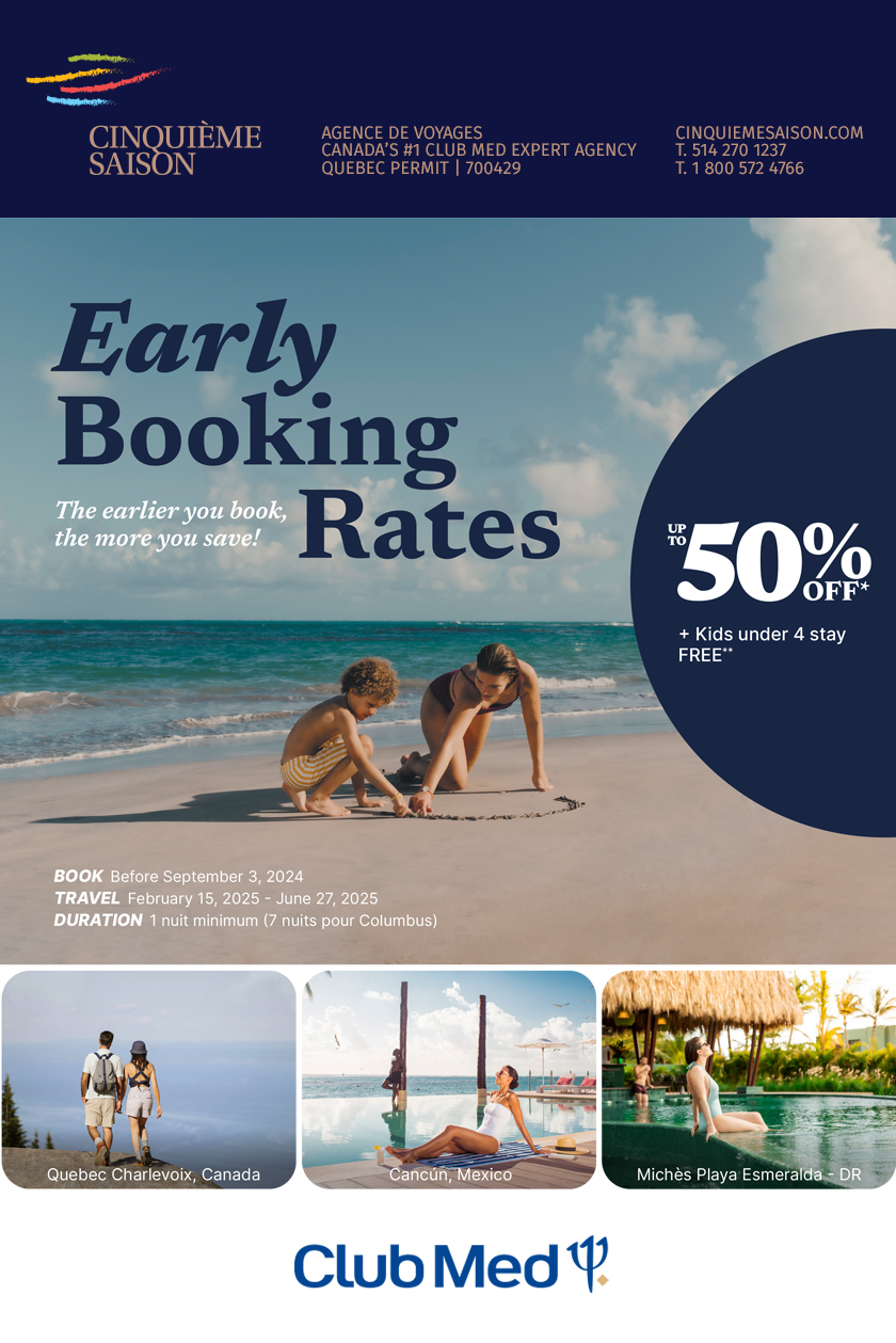 Club Med Early Booking Rates