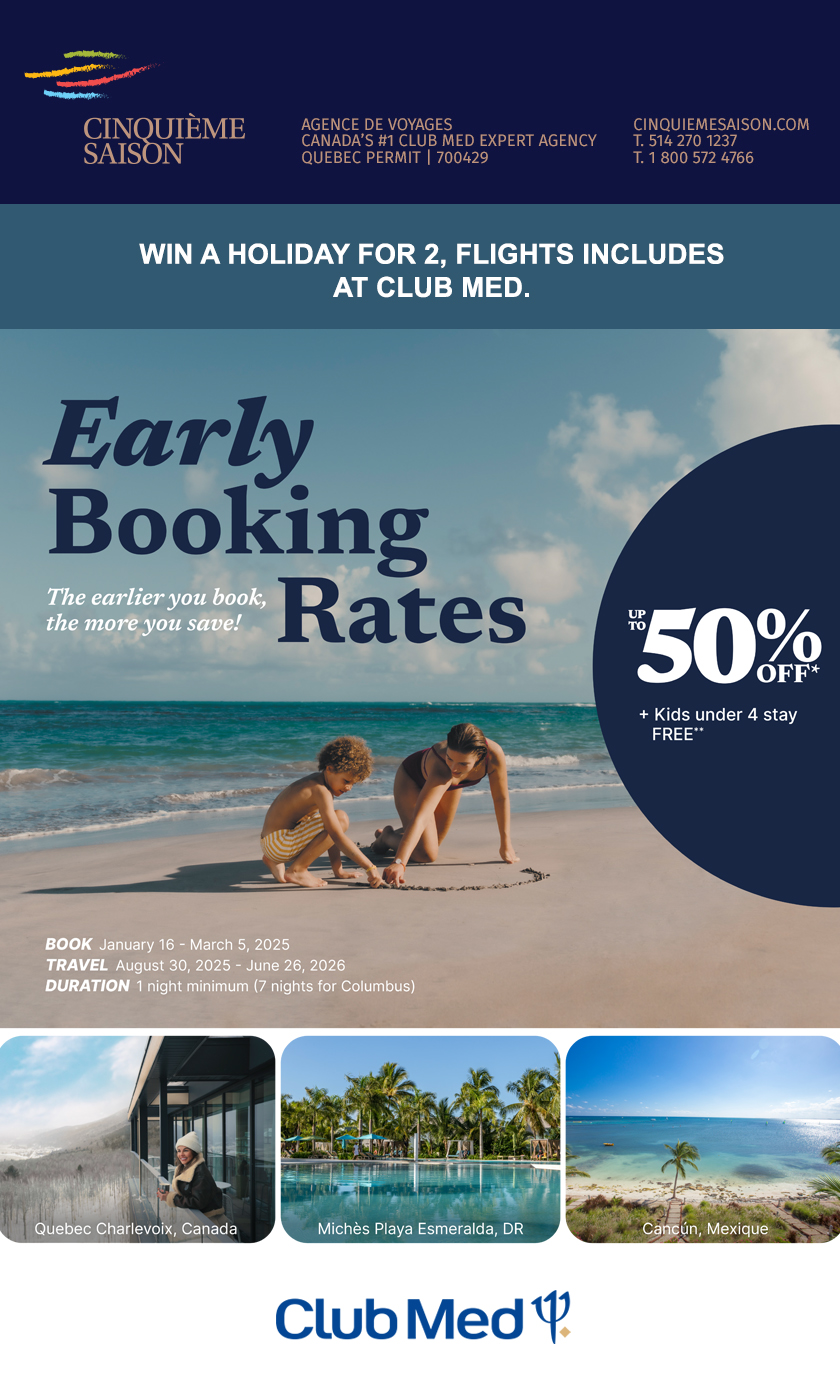 Club Med Early Booking Rates