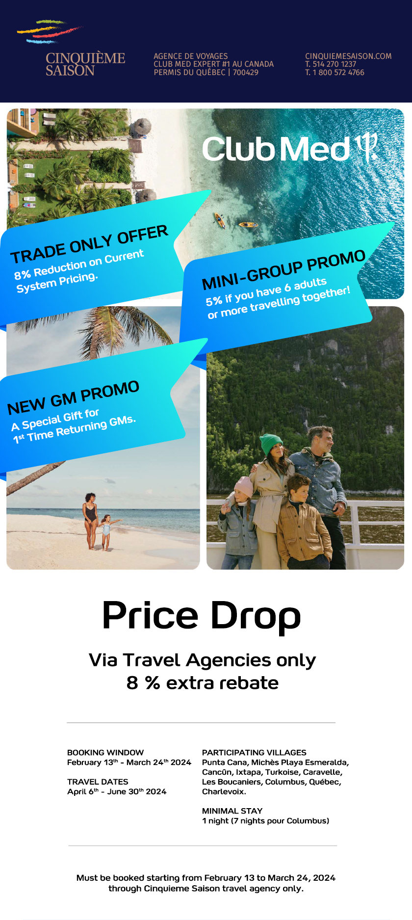 Club Med Price drop