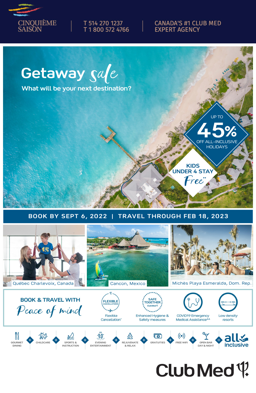 Club Med Getaway sale