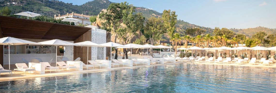 Club Med Cefalù in Italy - View of the exterior pool of the village, under the sunlight