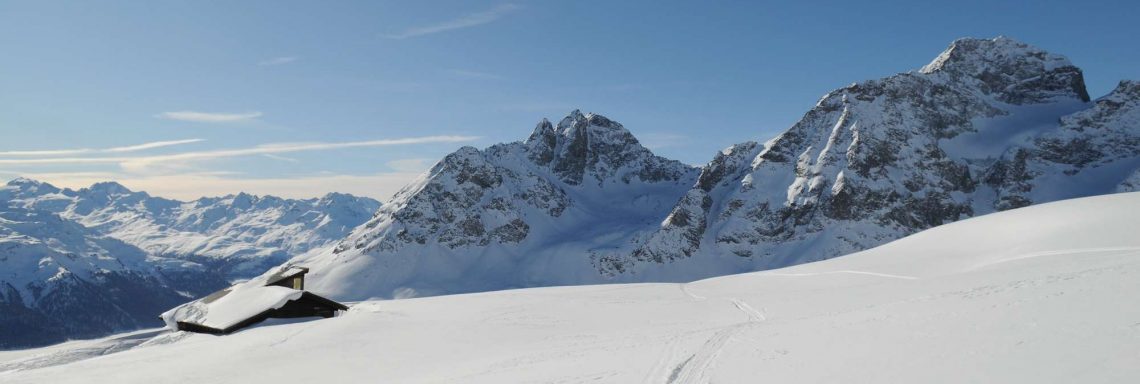 Club Med Saint-Morizt Roi Soleil, Switzerland - Top of a snowy mountain