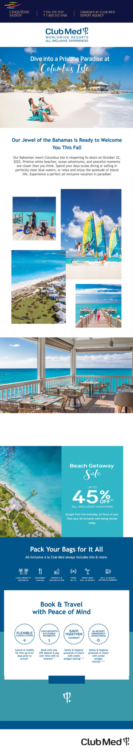 Club Med Beach Getaway sale