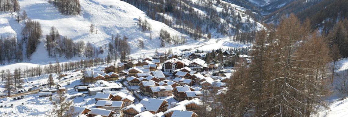 Club Med Pragelato Vialattea, Italy - View of the village in the Ecrins valley